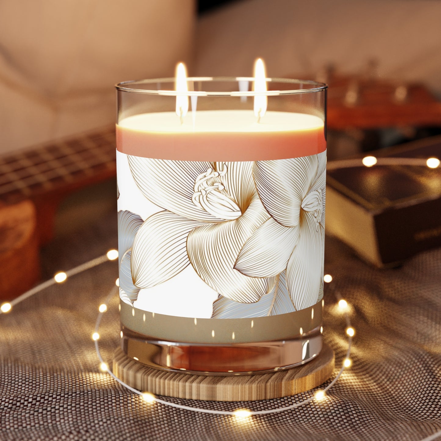 Elegant Floral Scented Candle - Perfect for Relaxation, Home Decor, Weddings, Aromatherapy, Gifts