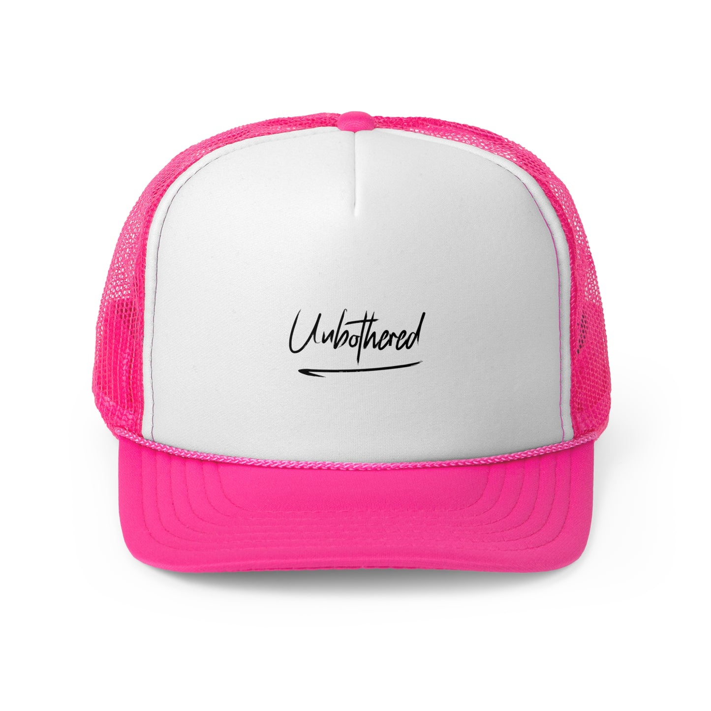 Unbothered Trucker Cap | Stylish Casual Headwear for Relaxed Vibes, Perfect for Outdoor Activities and Gift Giving