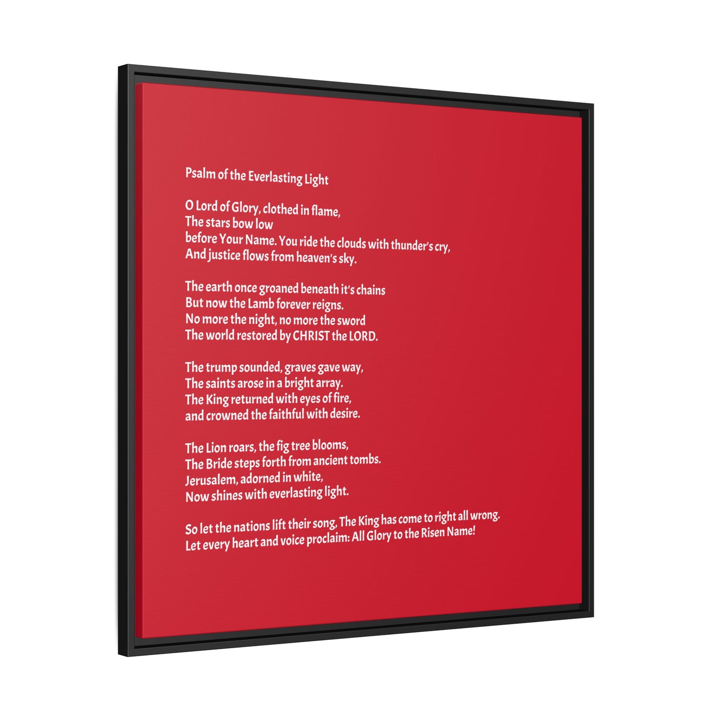 Psalm of the Everlasting Light (This Psalm is not originally from the HOLY Bible, it is simply inspired by the HOLY Bible)