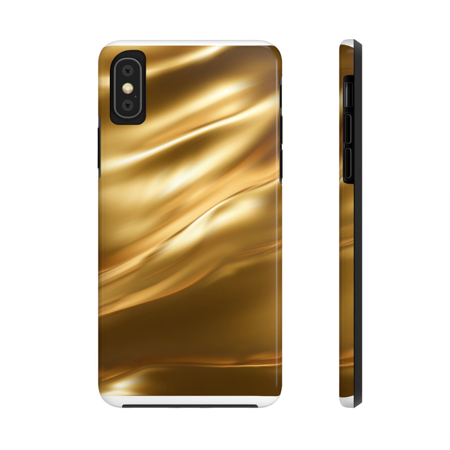 Luxurious Gold Phone Case, Tough Phone Cover, Premium Cell Phone Protector, Stylish Phone Accessory, Gift for Her