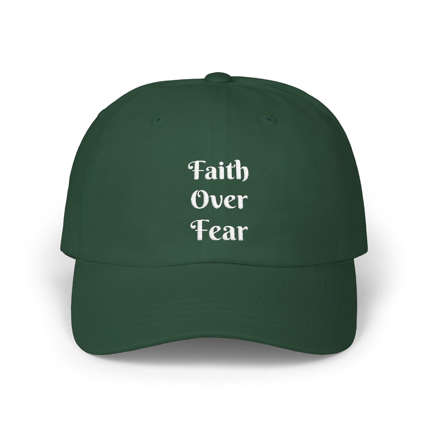 Faith Over Fear Christian Dad Cap