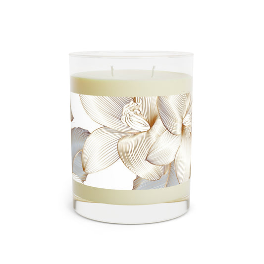 Elegant Floral Scented Candle - Perfect for Relaxation, Home Decor, Weddings, Aromatherapy, Gifts