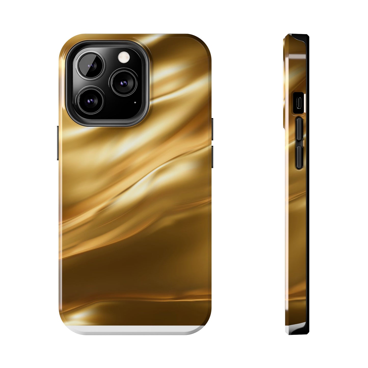 Luxurious Gold Phone Case, Tough Phone Cover, Premium Cell Phone Protector, Stylish Phone Accessory, Gift for Her