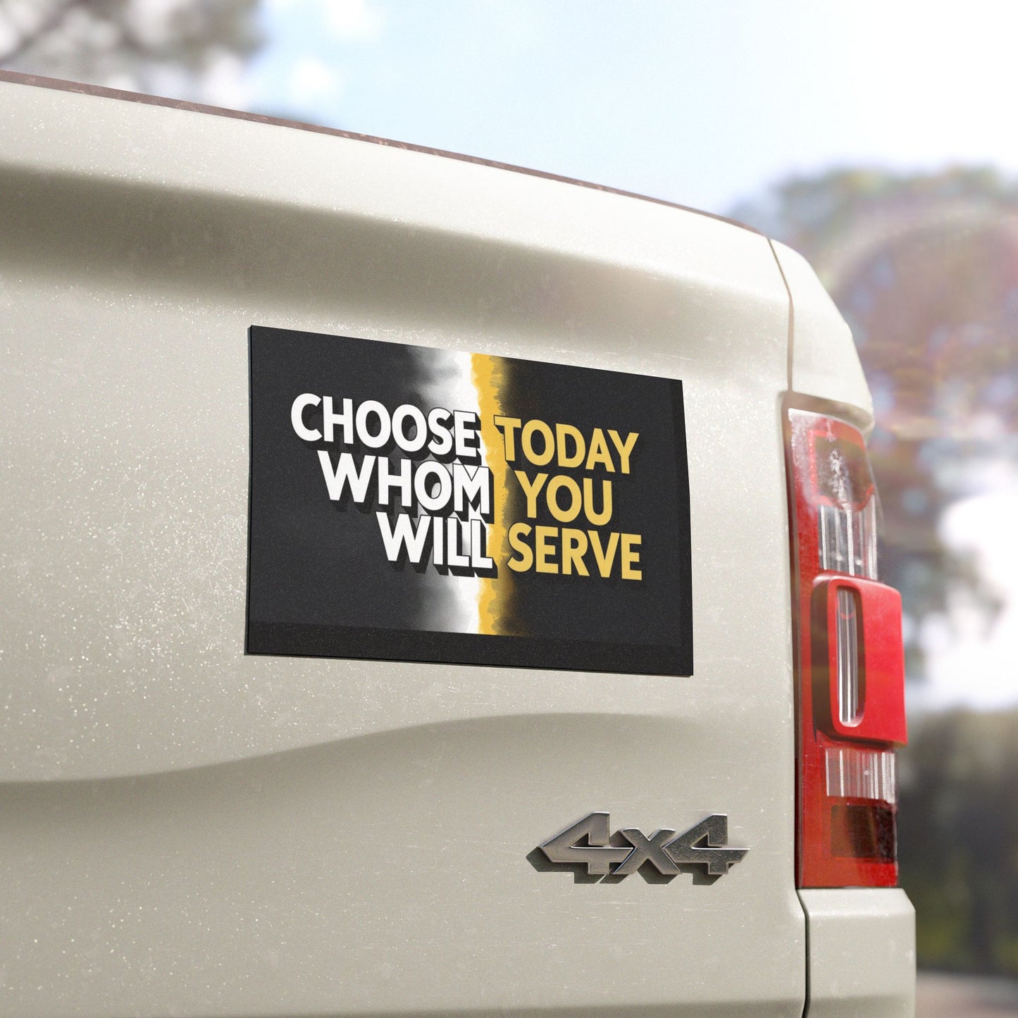 Inspiring Car Magnets: Choose Whom You Will Serve, Faith Decor, Inspirational Gifts, Auto Accessories, Motivational Statement