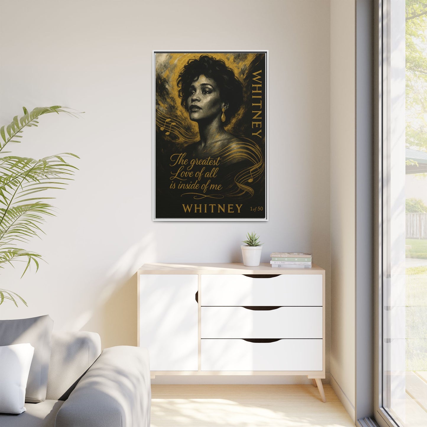 Whitney Houston Art (Legends of Gold Series)