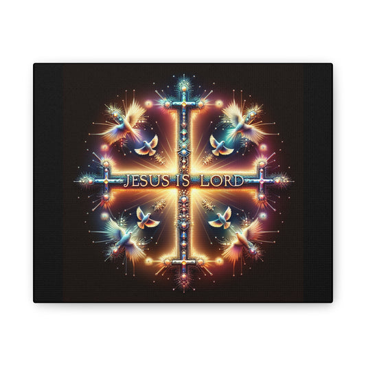 Canvas Wall Art - "Jesus Is Lord" Inspirational Artwork for Home Decor, Religious Gift, Church Wall Decoration, Christian Art
