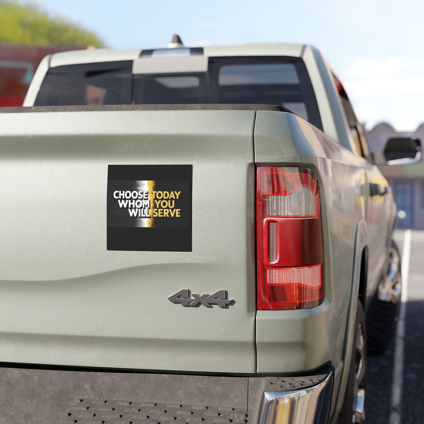 Inspiring Car Magnets: Choose Whom You Will Serve, Faith Decor, Inspirational Gifts, Auto Accessories, Motivational Statement