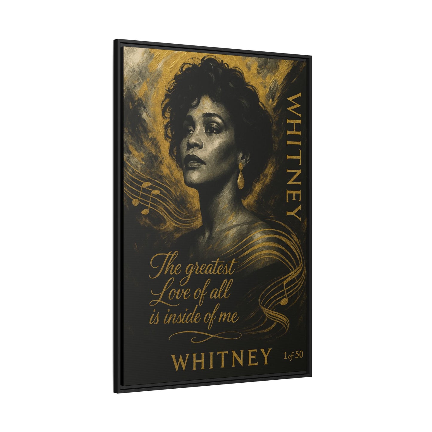 Whitney Houston Art (Legends of Gold Series)