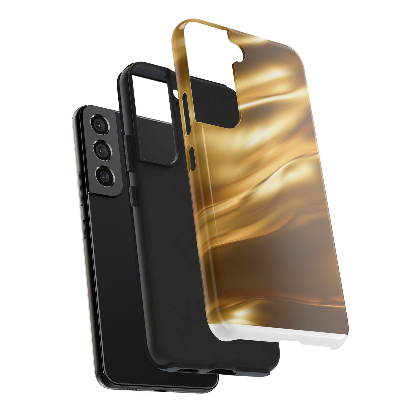 Luxurious Gold Phone Case, Tough Phone Cover, Premium Cell Phone Protector, Stylish Phone Accessory, Gift for Her