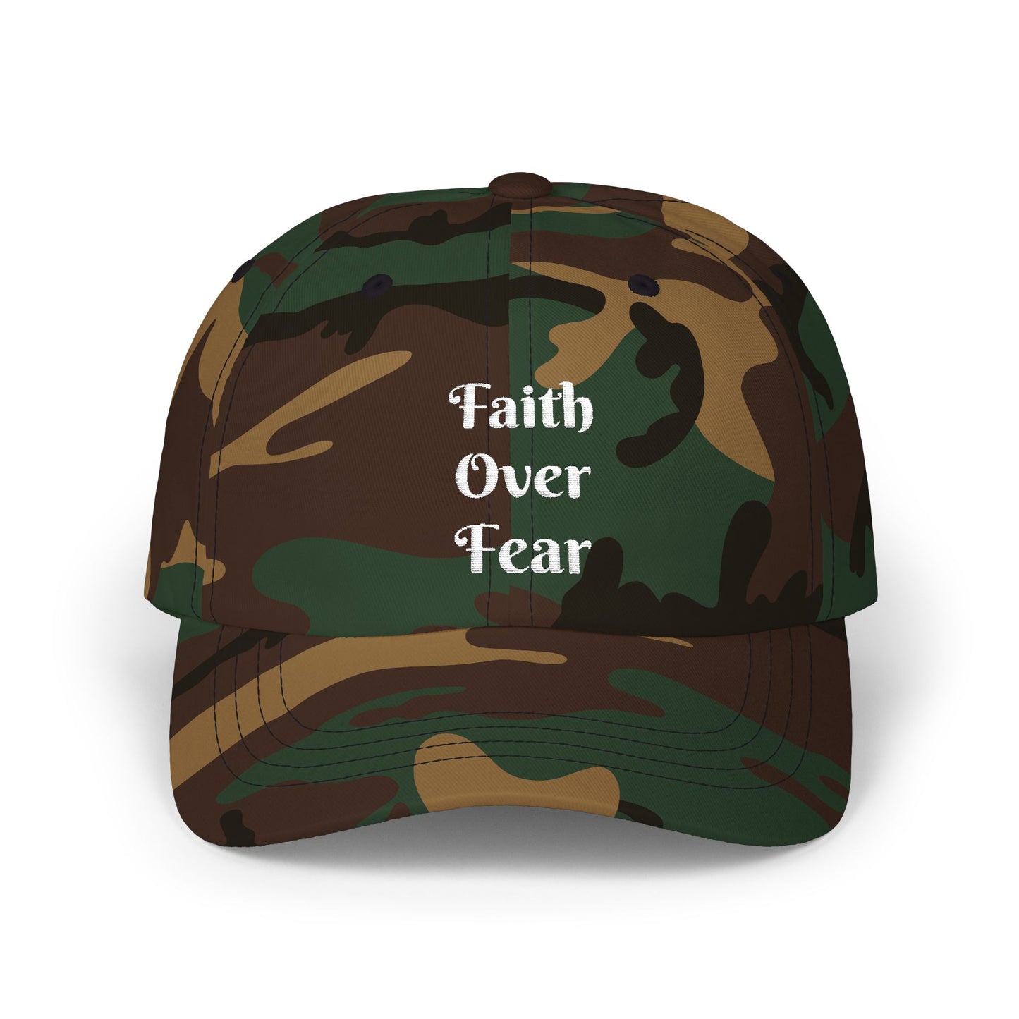 Faith Over Fear Christian Dad Cap
