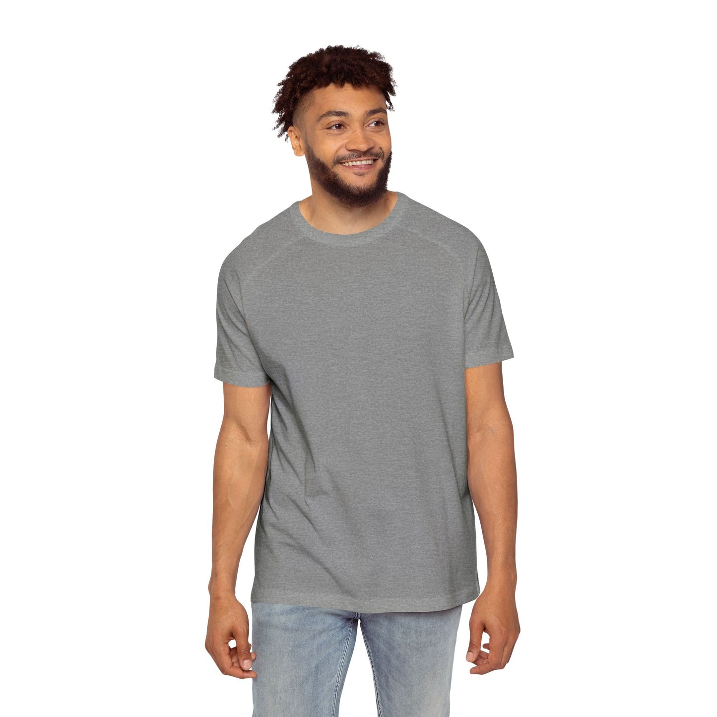 Faith-Inspired Men's Raglan Tee, Inspirational Gift, Christian Apparel, Casual Wear, Everyday Comfort