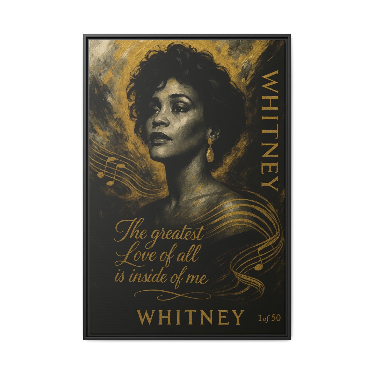Whitney Houston Art (Legends of Gold Series)