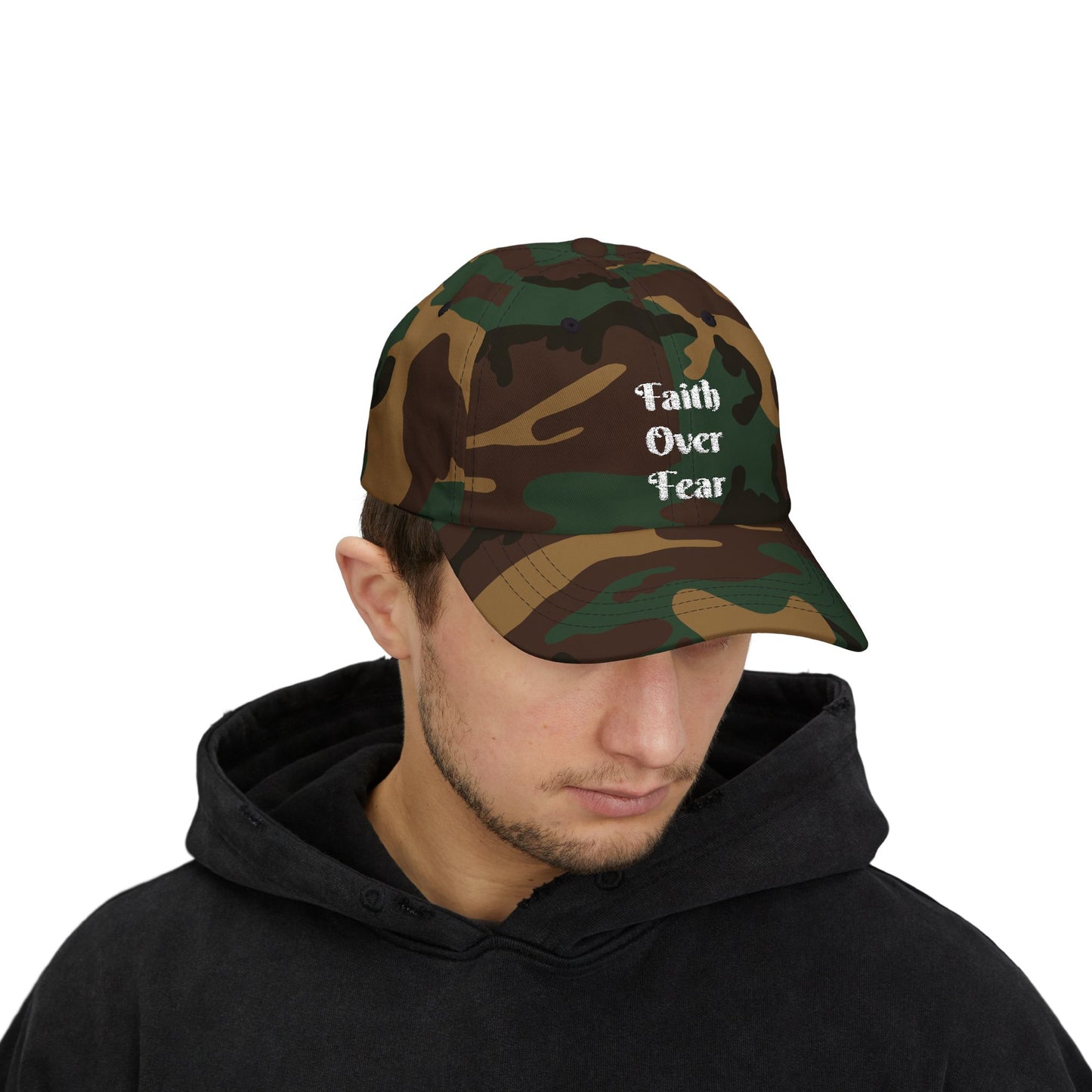 Faith Over Fear Christian Dad Cap