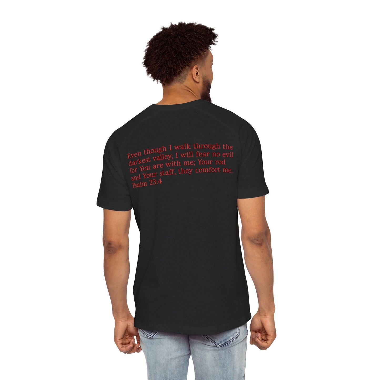 Faith-Inspired Men's Raglan Tee, Inspirational Gift, Christian Apparel, Casual Wear, Everyday Comfort