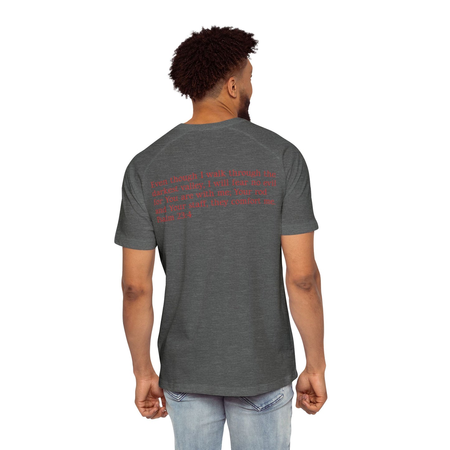 Faith-Inspired Men's Raglan Tee, Inspirational Gift, Christian Apparel, Casual Wear, Everyday Comfort