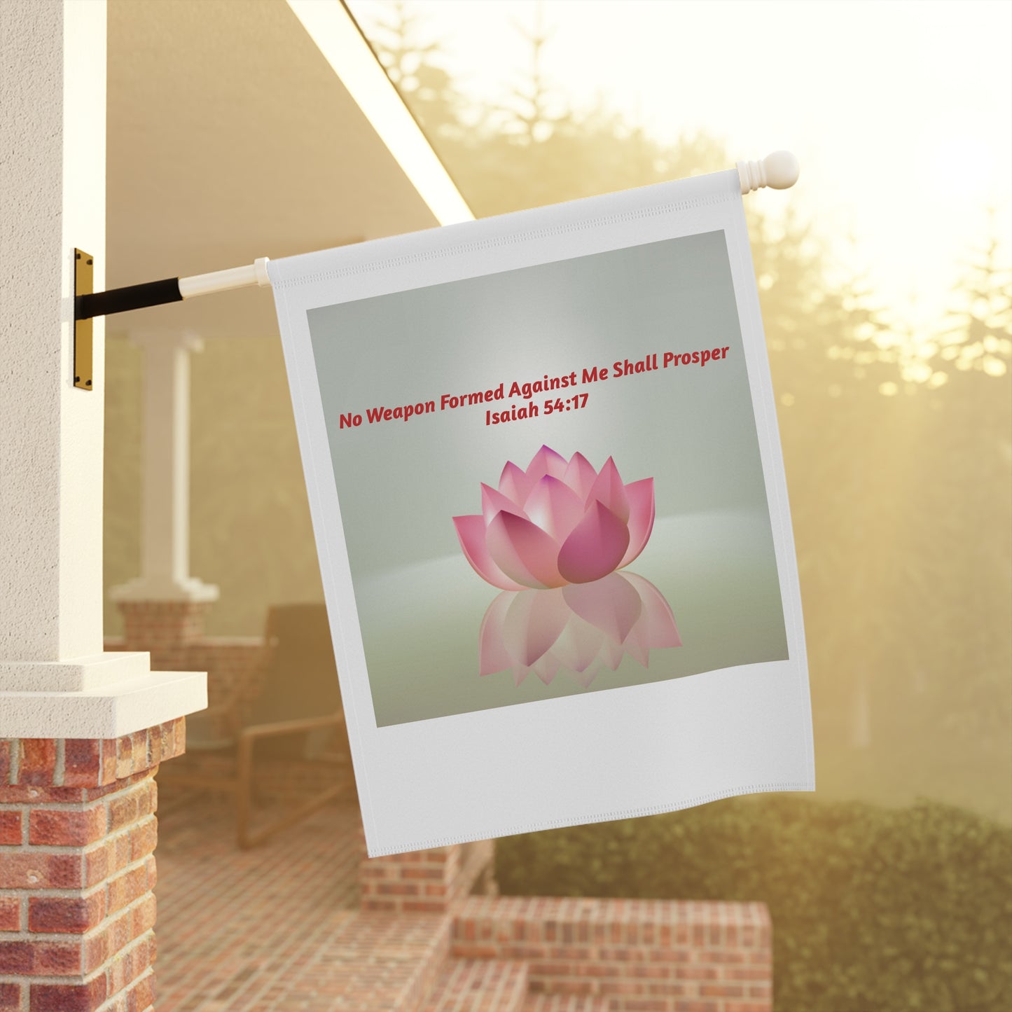Garden Inspiration Banner, Inspirational Garden Decor, Housewarming Gift, Outdoor Decoration, Faith-Based Home Sign