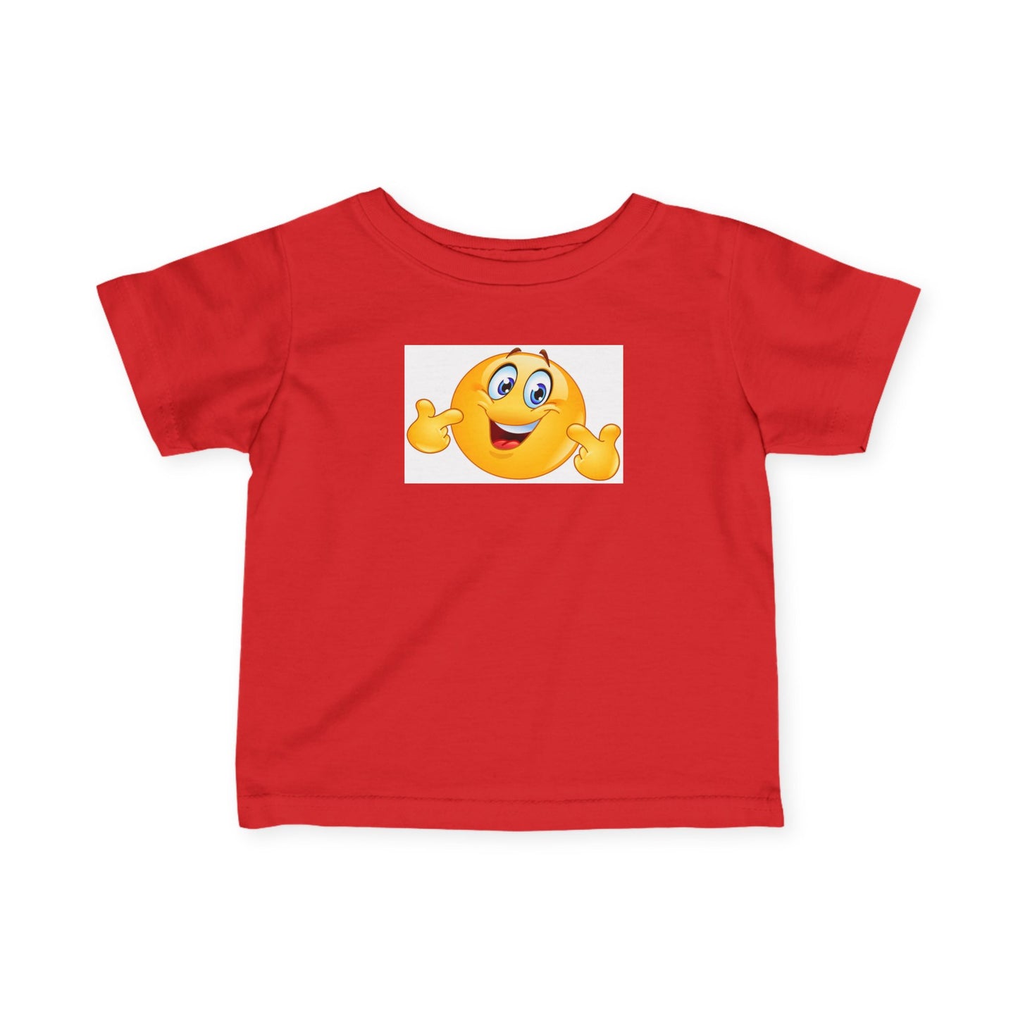 Cheerful Infant Emoji Tee, Cute Baby Shirt, Toddler Graphic T-Shirt, Funny Kids Clothes, Adorable Gift for New Parents