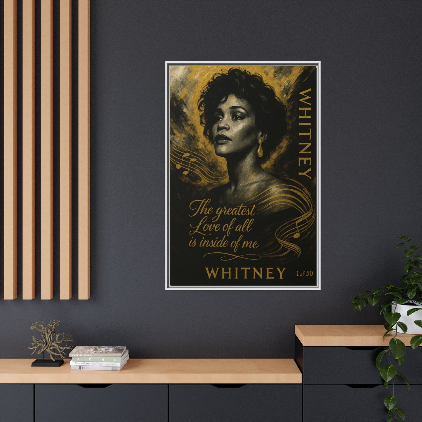 Whitney Houston Art (Legends of Gold Series)