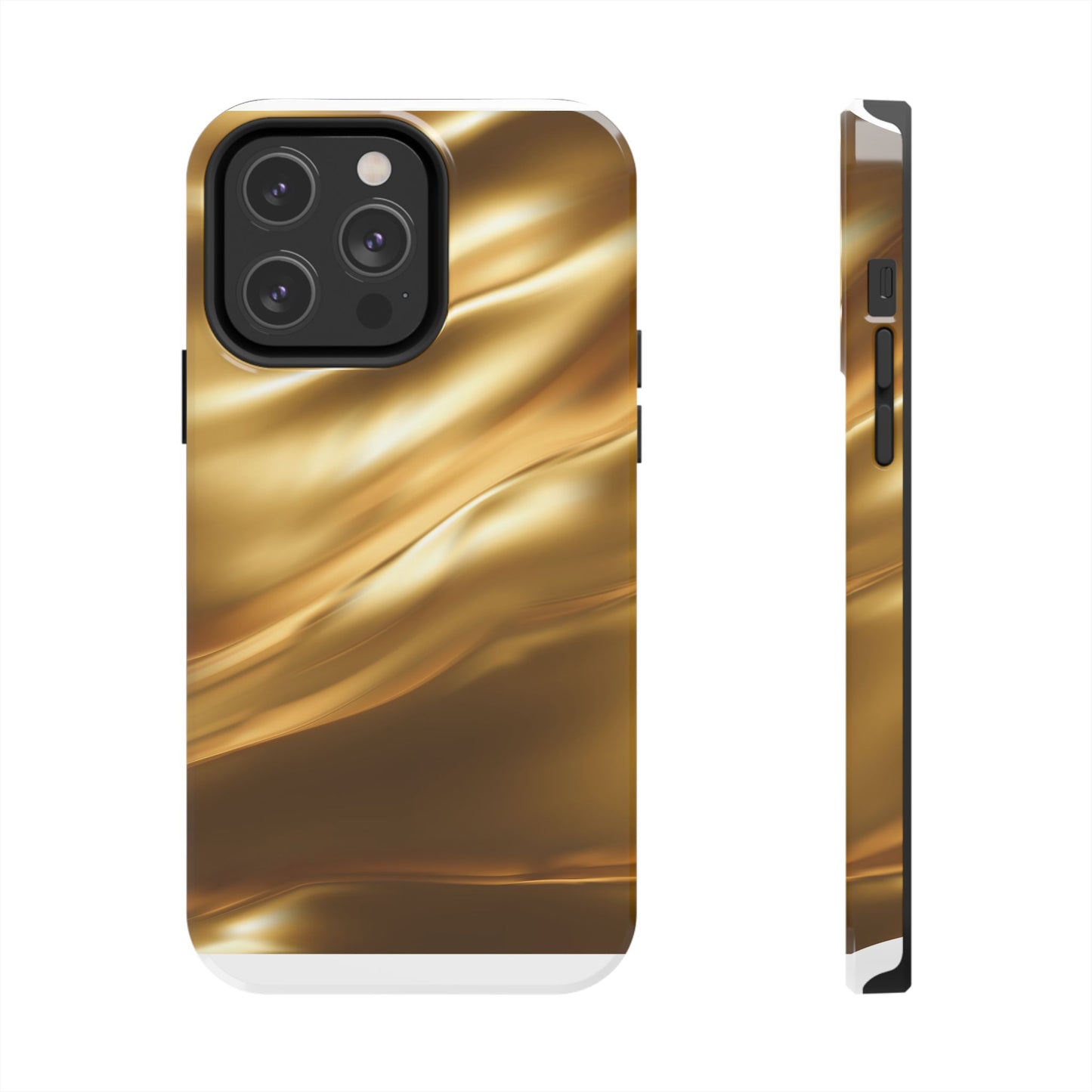 Luxurious Gold Phone Case, Tough Phone Cover, Premium Cell Phone Protector, Stylish Phone Accessory, Gift for Her