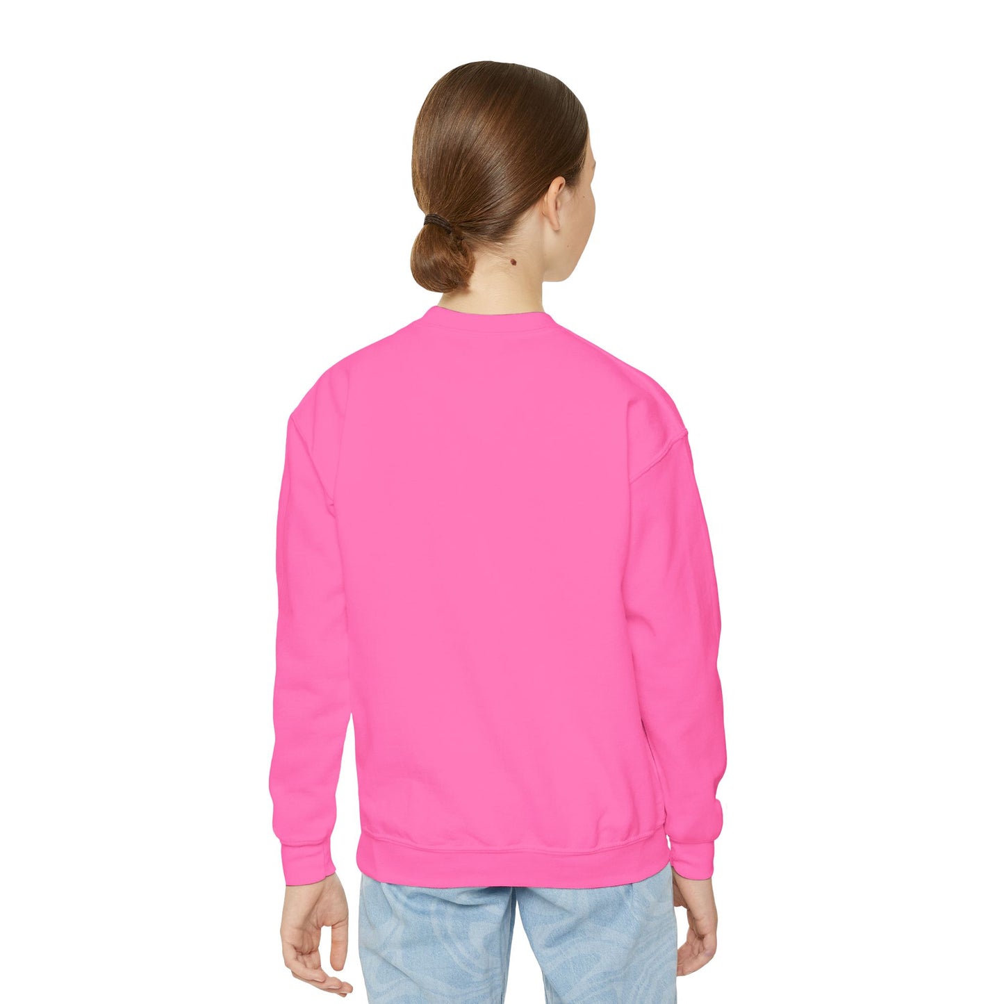 Cute Bunny Youth Crewneck Sweatshirt for Girls