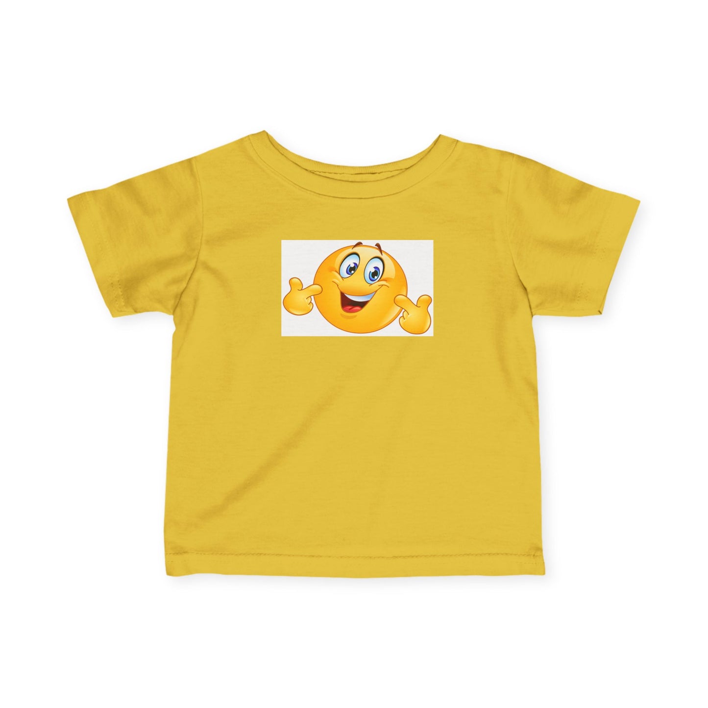 Cheerful Infant Emoji Tee, Cute Baby Shirt, Toddler Graphic T-Shirt, Funny Kids Clothes, Adorable Gift for New Parents