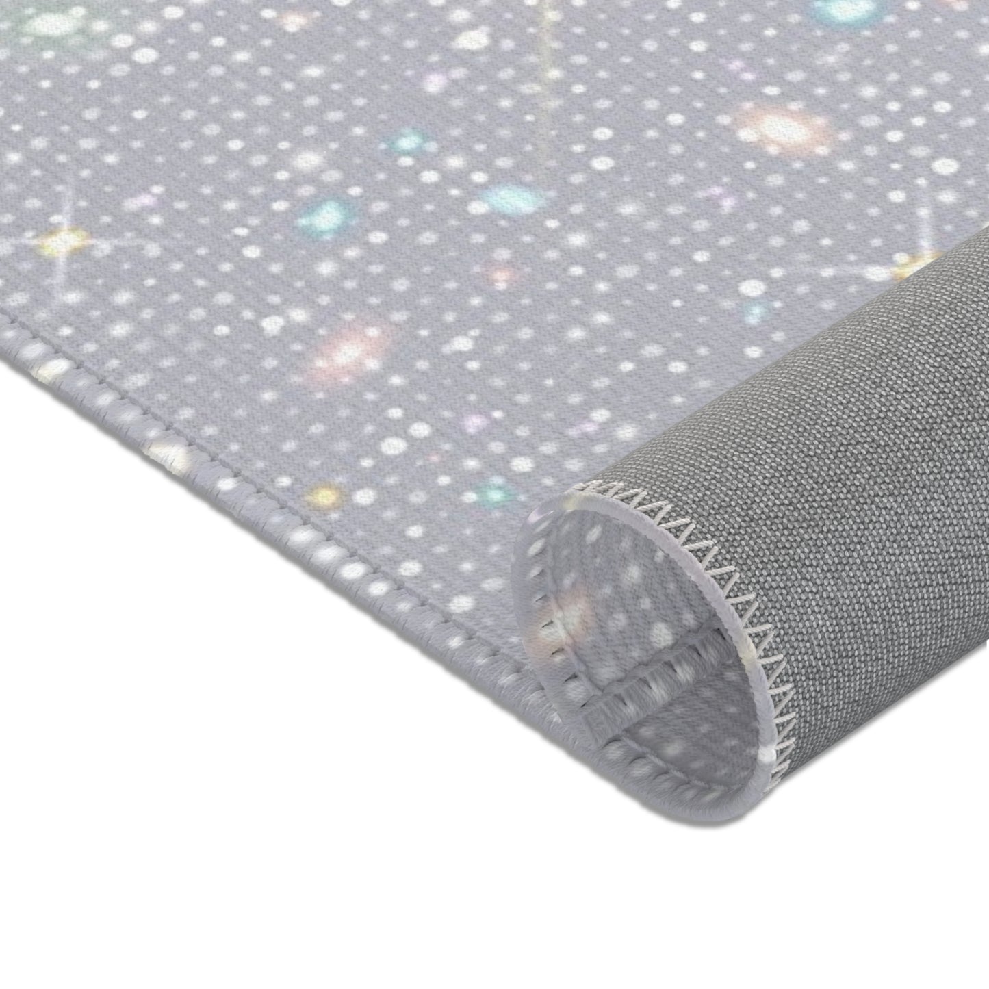 Sparkling Stars Area Rug, Cosmic Home Decor, Living Room Carpet, Bedroom Rug, Shimmering Floor Mat, Celestial Gift Idea