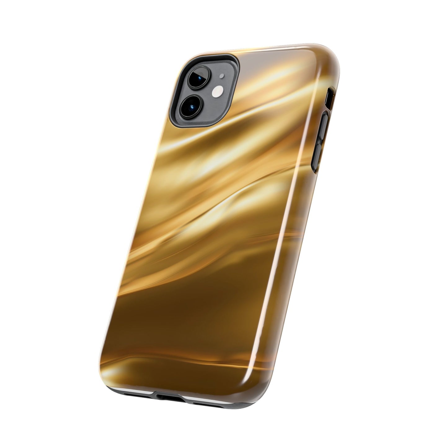Luxurious Gold Phone Case, Tough Phone Cover, Premium Cell Phone Protector, Stylish Phone Accessory, Gift for Her
