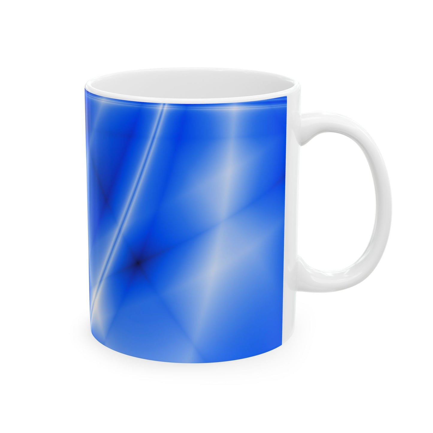 Stylish Blue Ceramic Mug - Modern Design, Perfect Gift for Coffee Lovers, Home Decor, Office Use, Birthdays, and Celebrations