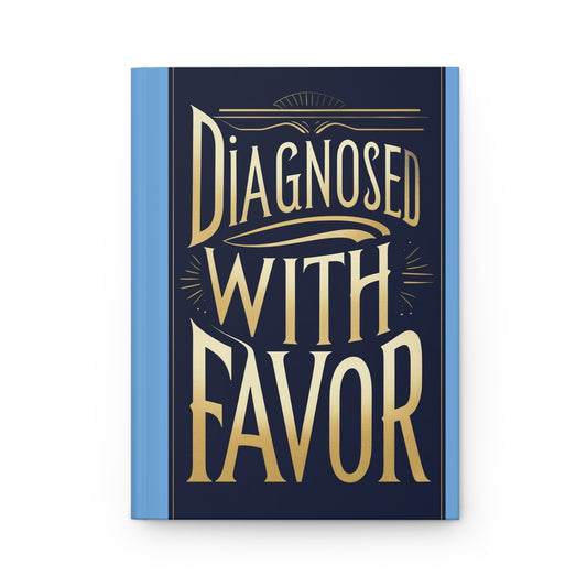 Diagnosed with Favor Hardcover Journal, Inspirational Writing Notebook, Gifts for Grads, Recovery Journal, Motivational Diary