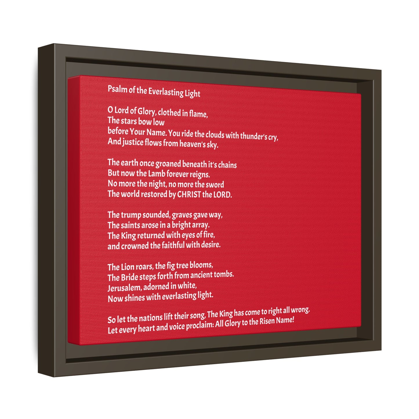 Psalm of the Everlasting Light (This Psalm is not originally from the HOLY Bible, it is simply inspired by the HOLY Bible)