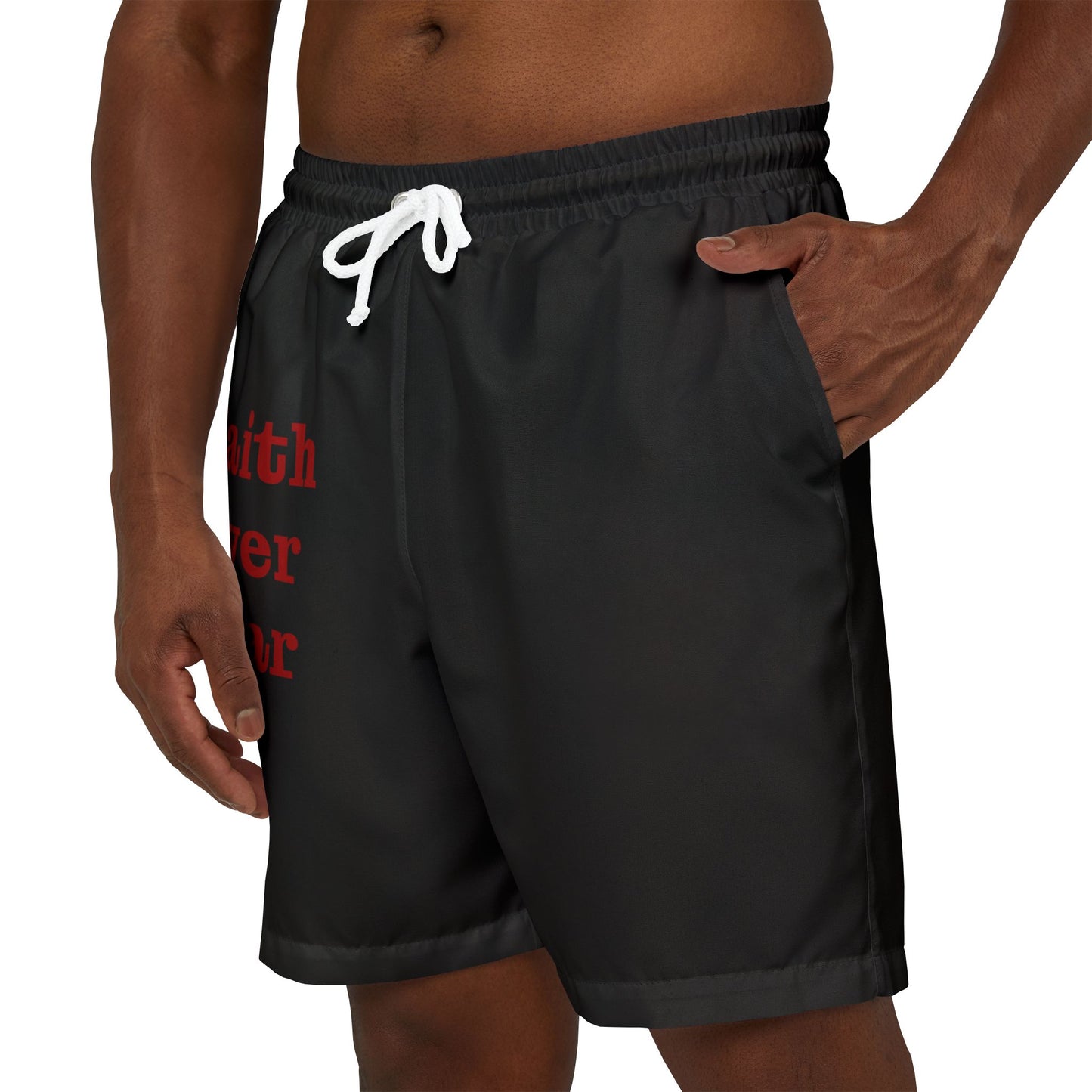 Faith Over Fear Unisex Swim Shorts