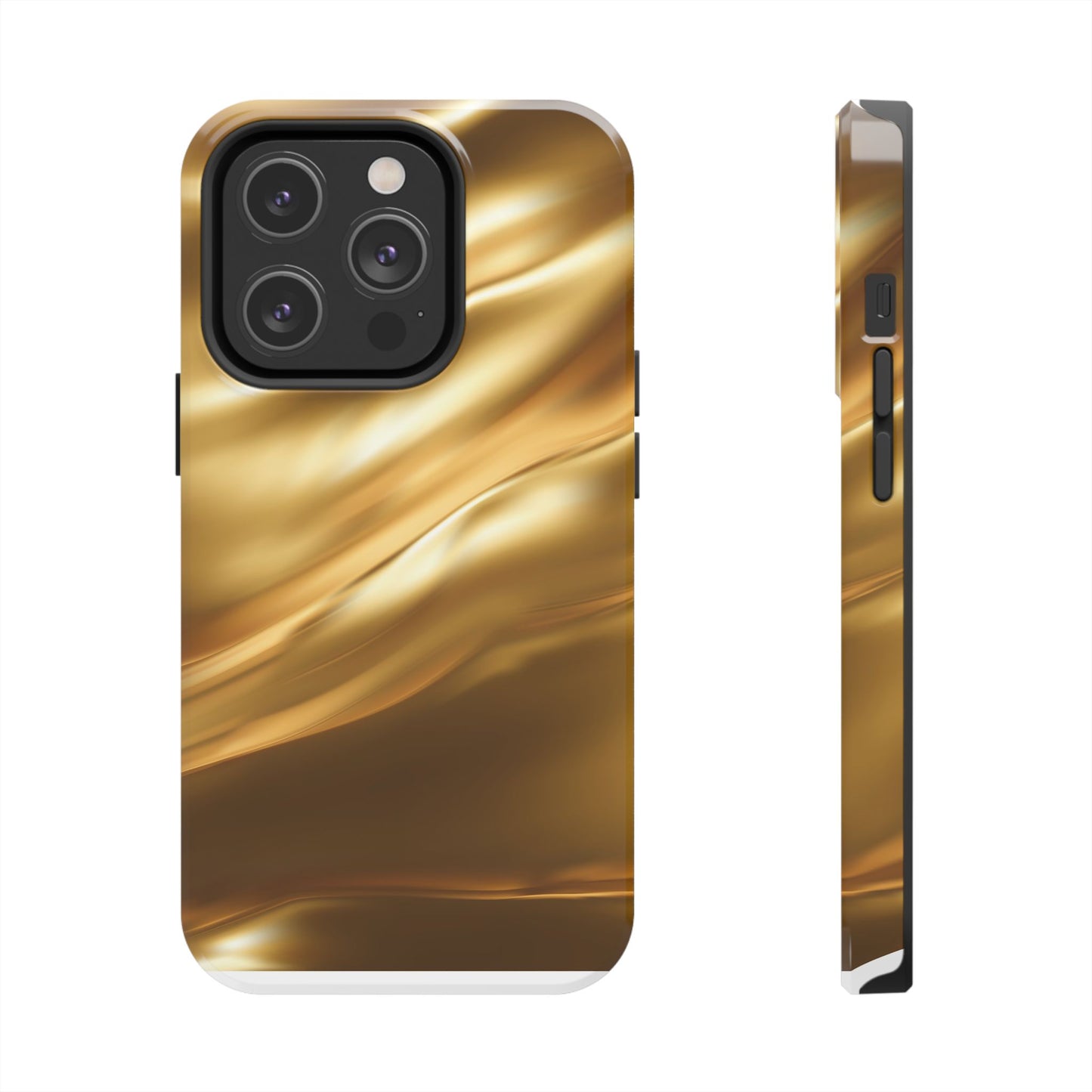 Luxurious Gold Phone Case, Tough Phone Cover, Premium Cell Phone Protector, Stylish Phone Accessory, Gift for Her