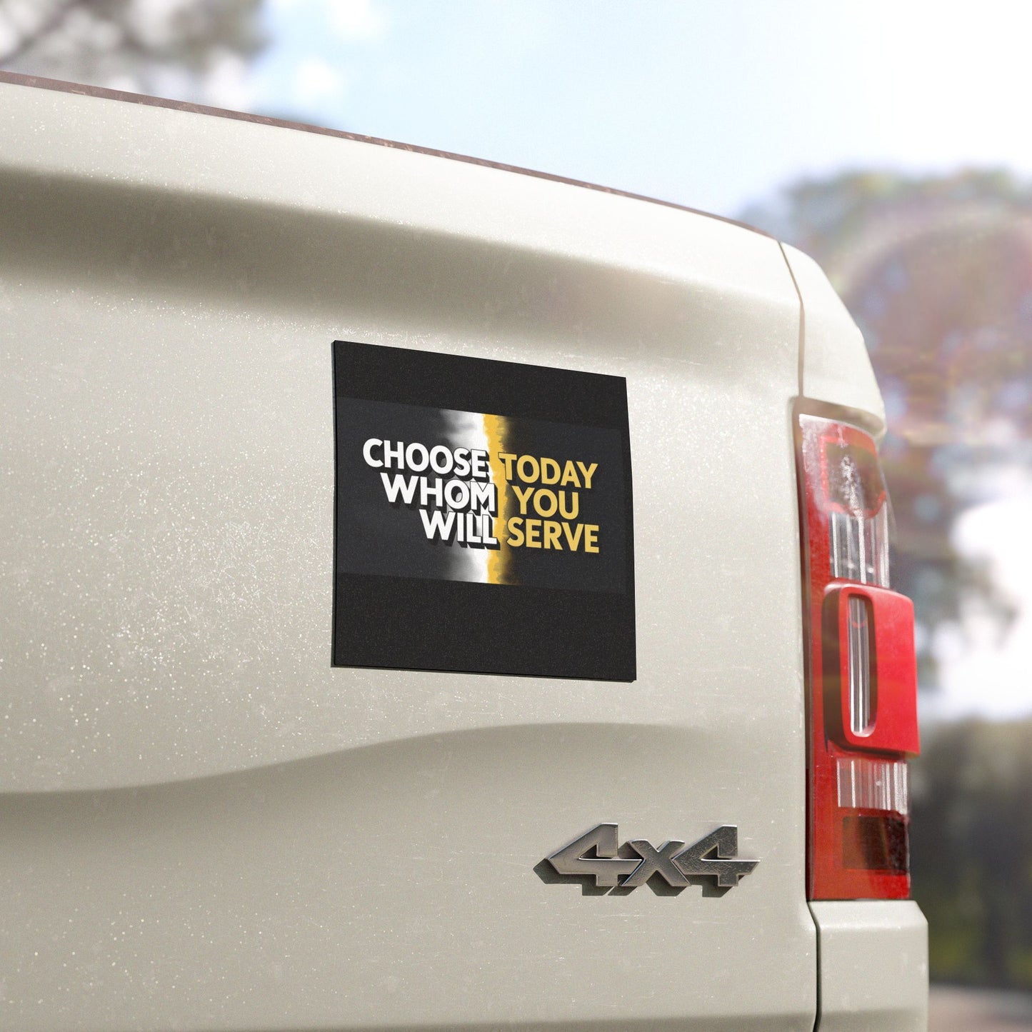Inspiring Car Magnets: Choose Whom You Will Serve, Faith Decor, Inspirational Gifts, Auto Accessories, Motivational Statement