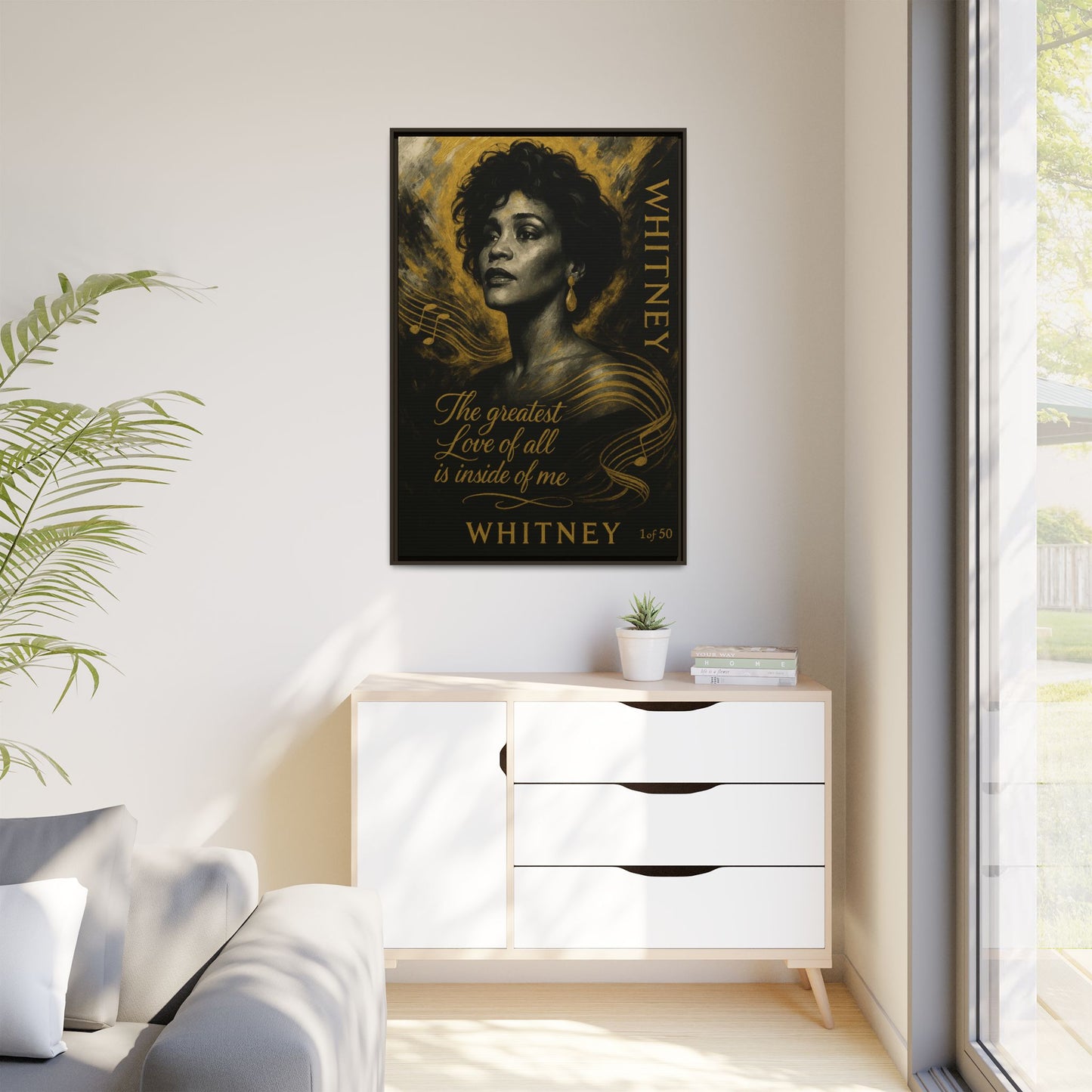 Whitney Houston Art (Legends of Gold Series)