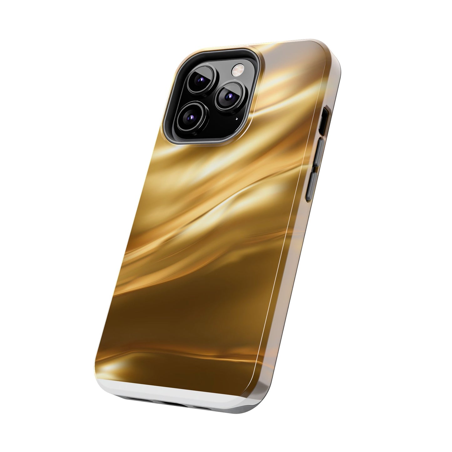 Luxurious Gold Phone Case, Tough Phone Cover, Premium Cell Phone Protector, Stylish Phone Accessory, Gift for Her