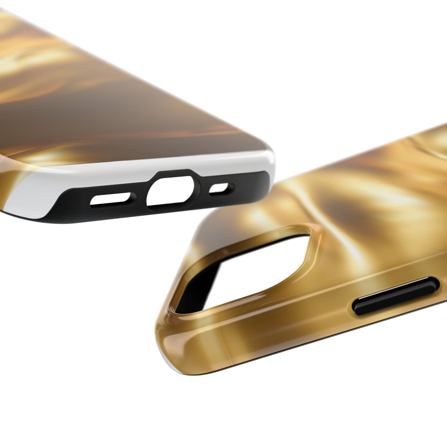 Luxurious Gold Phone Case, Tough Phone Cover, Premium Cell Phone Protector, Stylish Phone Accessory, Gift for Her