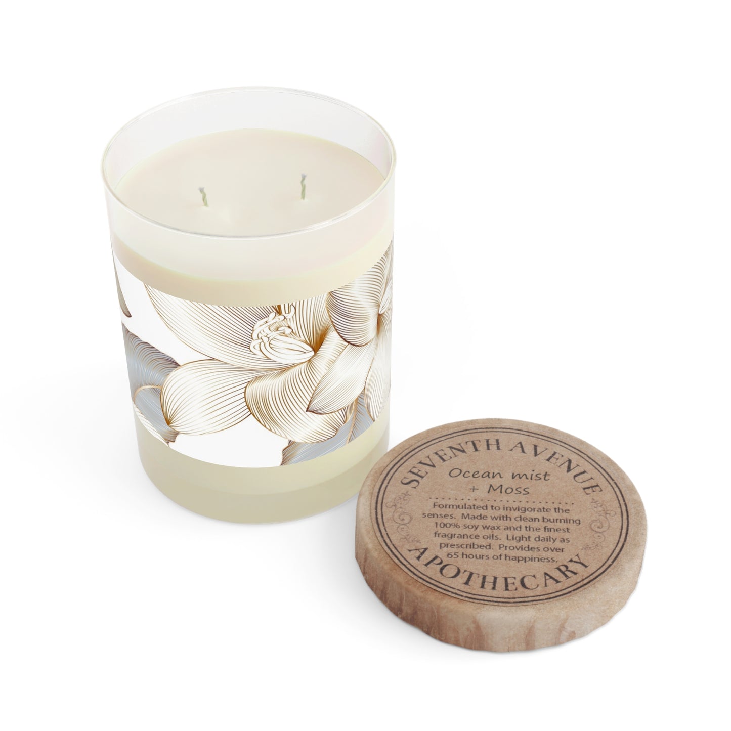 Elegant Floral Scented Candle - Perfect for Relaxation, Home Decor, Weddings, Aromatherapy, Gifts