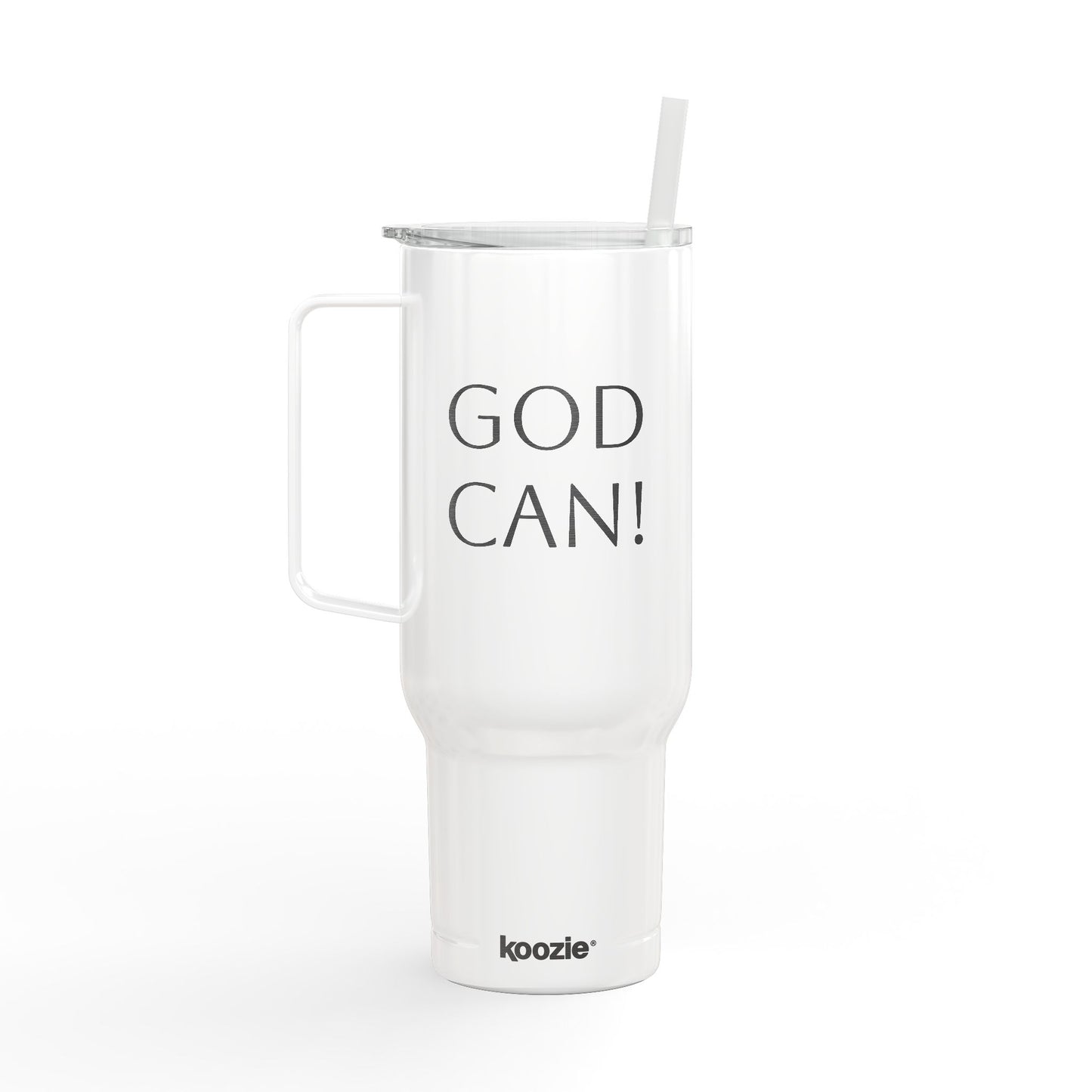 GOD CAN! Insulated Tumbler with Lid, 40oz (Engraving)