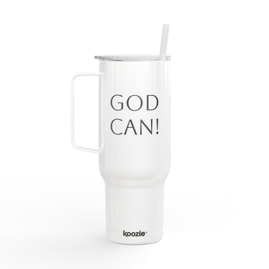 GOD CAN! Insulated Tumbler with Lid, 40oz (Engraving)