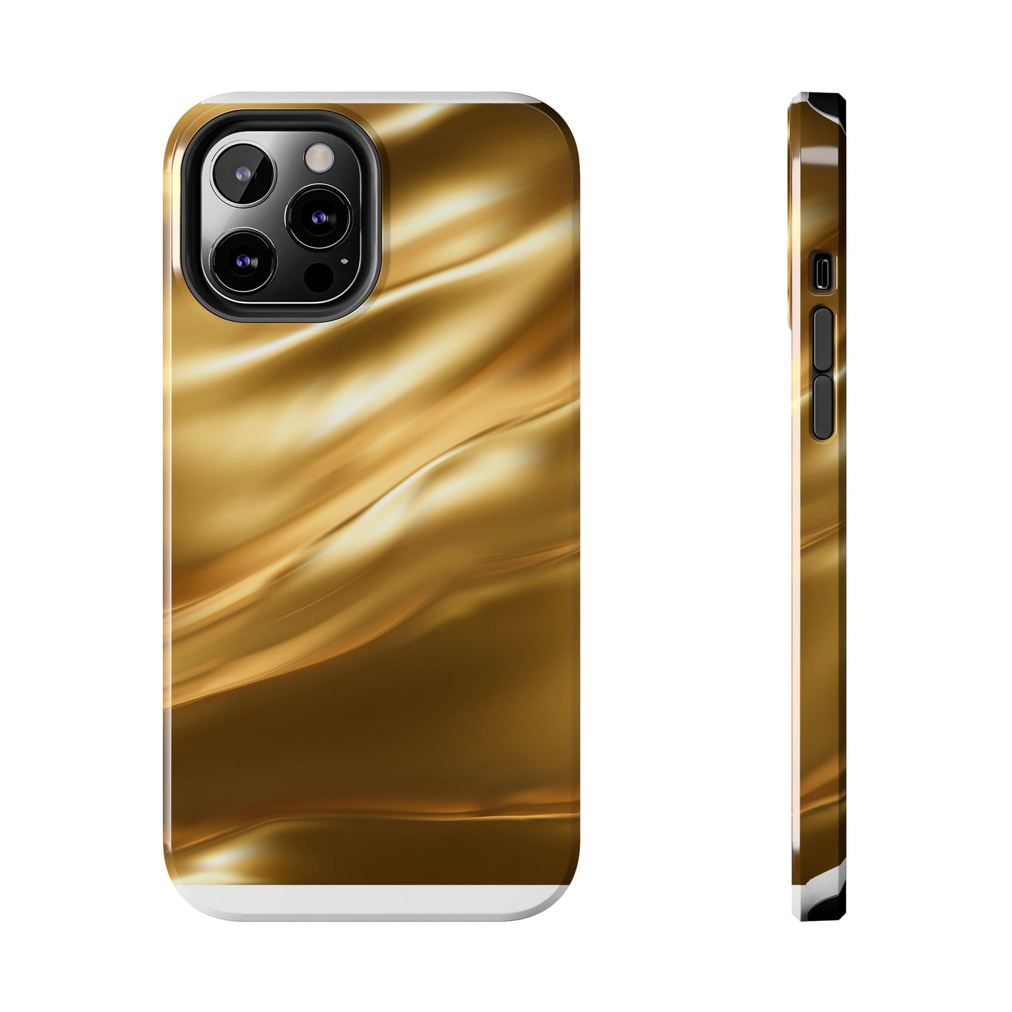 Luxurious Gold Phone Case, Tough Phone Cover, Premium Cell Phone Protector, Stylish Phone Accessory, Gift for Her