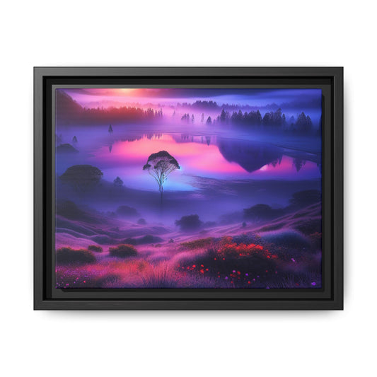 Stunning Framed Matte Canvas Art Print - Dreamy Landscape Decor for Home, Wall Art, Gift, Modern Aesthetic, Colorful Art