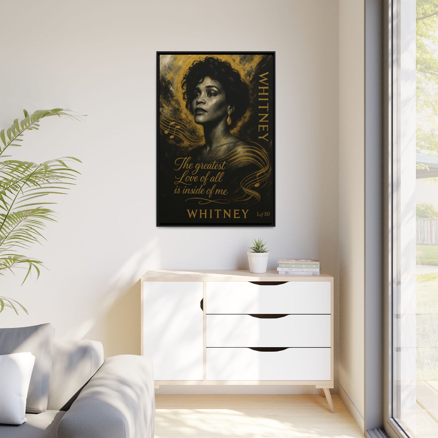 Whitney Houston Art (Legends of Gold Series)