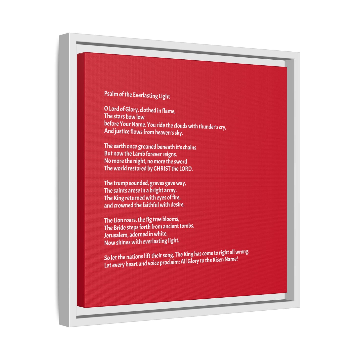 Psalm of the Everlasting Light (This Psalm is not originally from the HOLY Bible, it is simply inspired by the HOLY Bible)