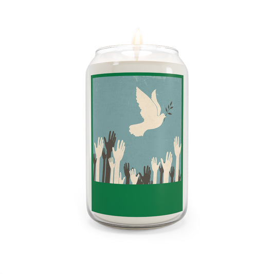 Peaceful Dove Scented Candle | Eco-Friendly Aromatherapy | Ideal Gift for Home Decor, Meditation, Weddings, Affirmations