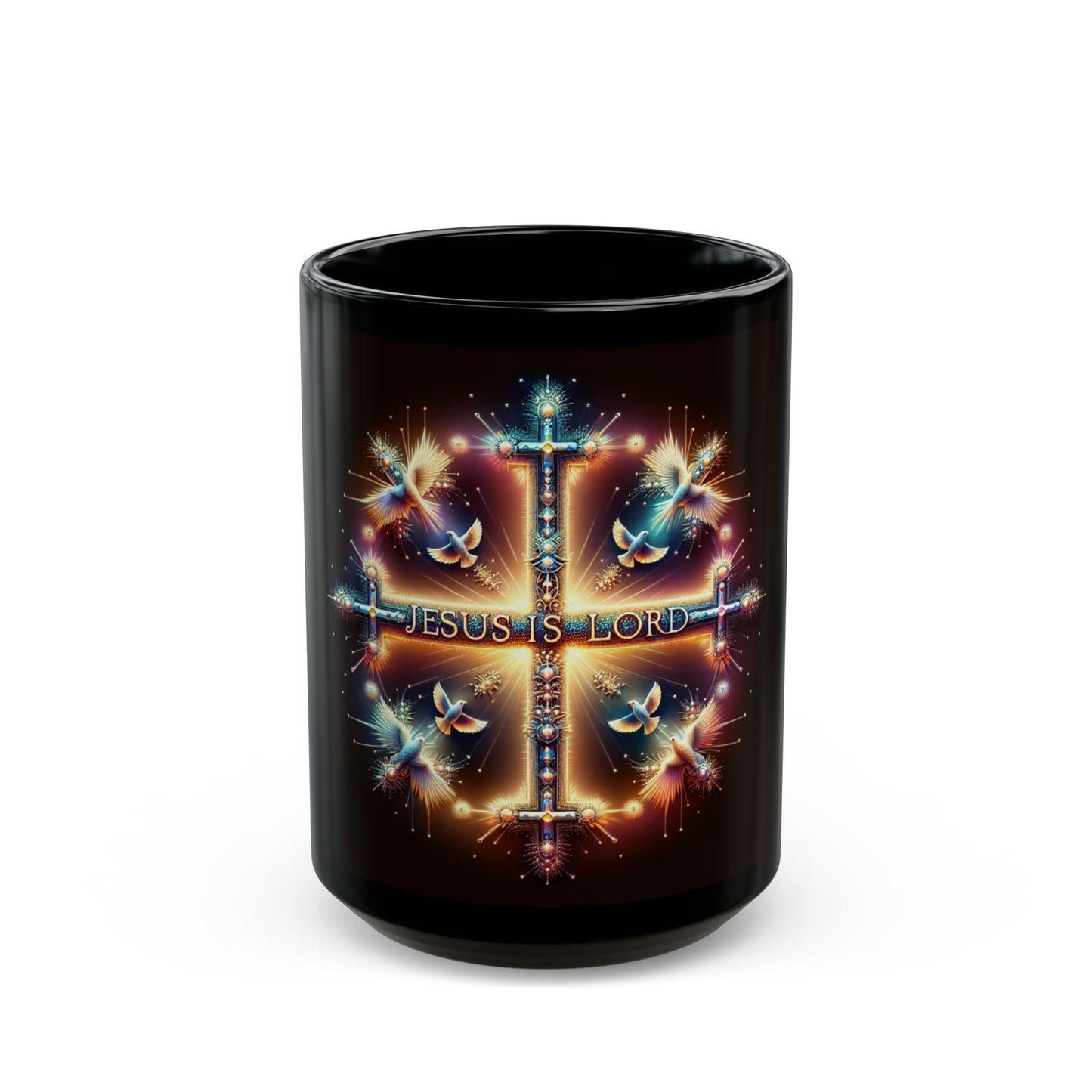 Christian Faith Mug - Jesus is Lord Above All