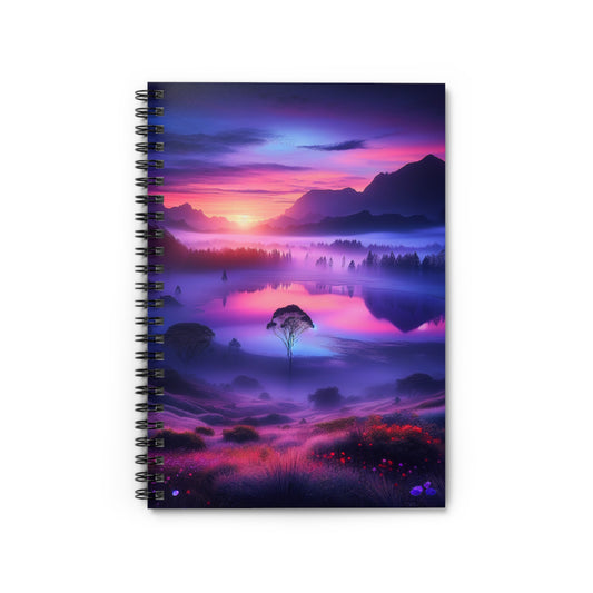 Serene Nature Spiral Notebook - Ruled Lines, Dream Journal, Travel Planner, Gift for Students, Inspirational Note-taking