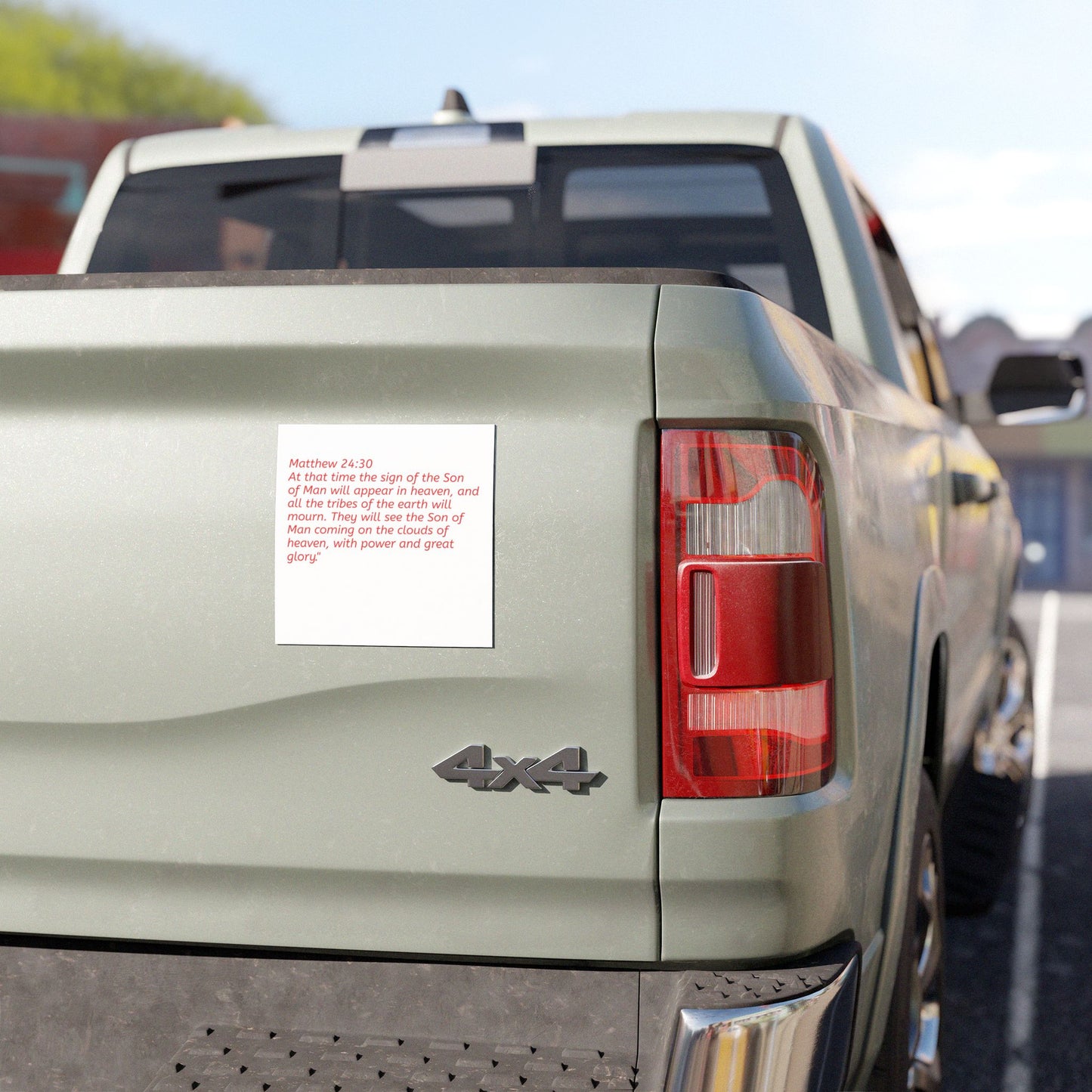 Matthew 24:30. Car Magnet.