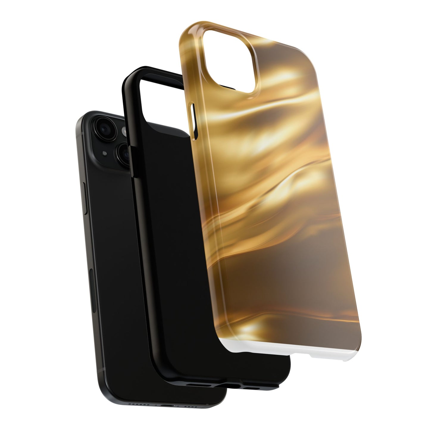 Luxurious Gold Phone Case, Tough Phone Cover, Premium Cell Phone Protector, Stylish Phone Accessory, Gift for Her