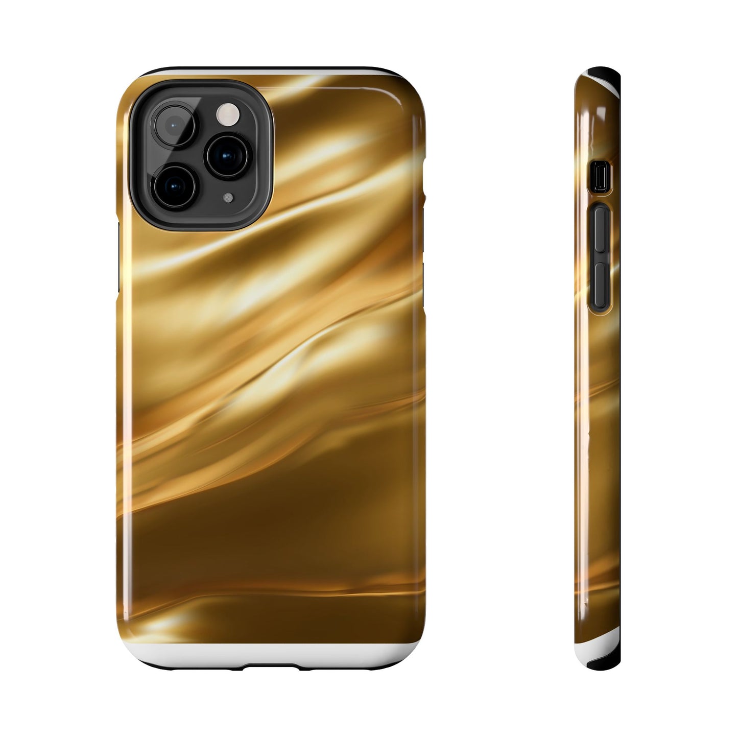 Luxurious Gold Phone Case, Tough Phone Cover, Premium Cell Phone Protector, Stylish Phone Accessory, Gift for Her