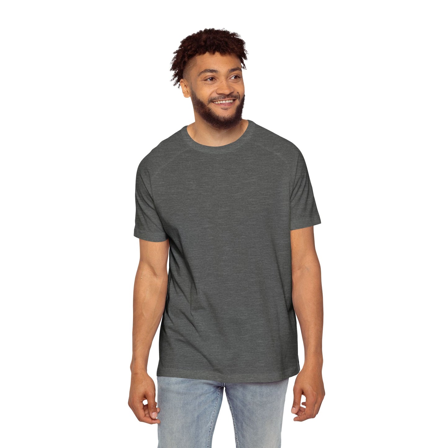 Faith-Inspired Men's Raglan Tee, Inspirational Gift, Christian Apparel, Casual Wear, Everyday Comfort